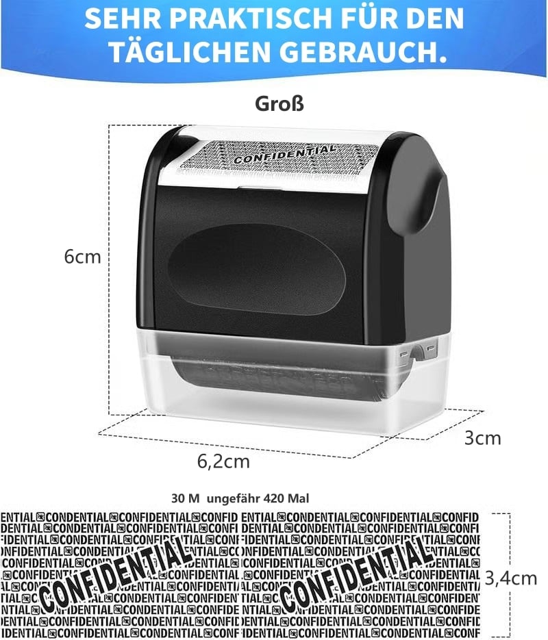 🔥Letzter Tag Verkauf 49% Rabatt📝Sicherheits-Rollenstempel zum Schutz deiner Privatsphäre