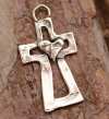 ✝️100% Handmade Silver Cross Healing Heart(𝐂𝐡𝐚𝐝 𝐒𝐦𝐢𝐭𝐡 𝐇𝐚𝐧𝐝𝐦𝐚𝐝𝐞®)