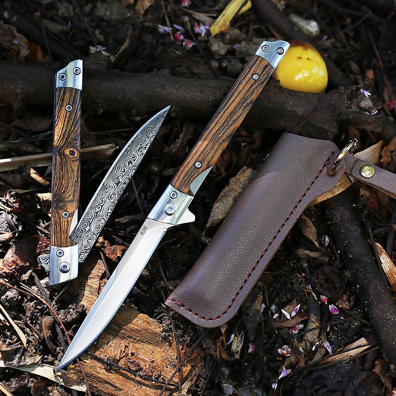 (🔥Last Day Promotion - 50%OFF) Damascus Outdoor Folding Knife - Buy 2 Free Shipping