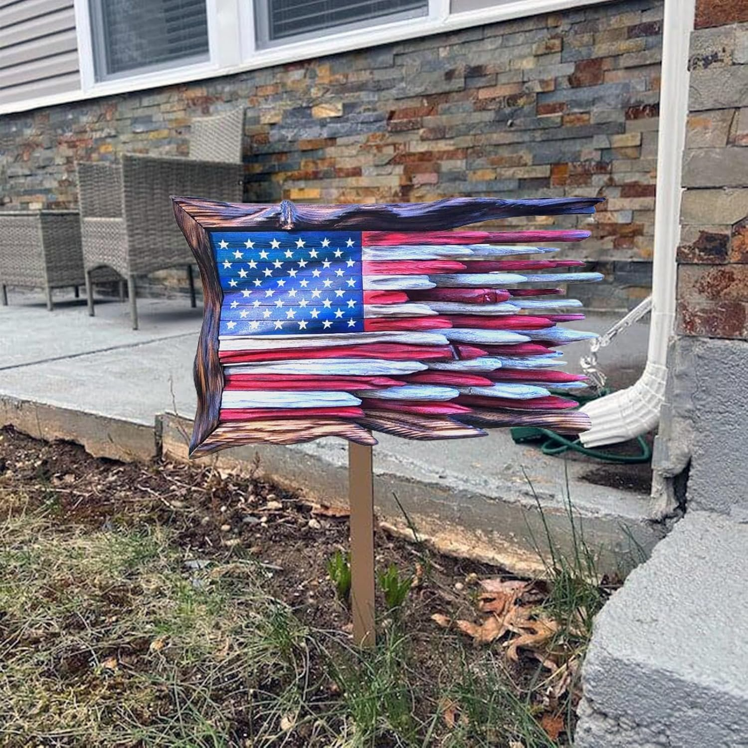 Last Day FlashSale -53% OFF -Wooden AmericanFlag BUY 2 FREE SHIPPING