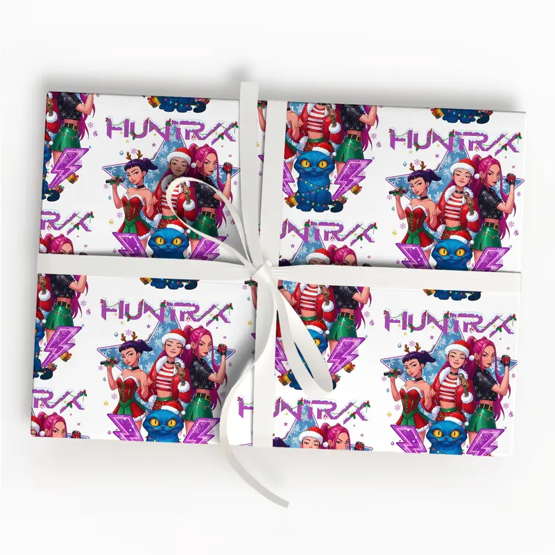 🔥Last Day 50% OFF -🎄KPOP Demon Hunters  Christmas Wrapping Paper
