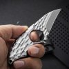 Small tank keel integrated sharp EDC portable knife