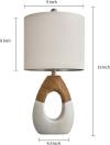 OYEARS Boho Table Lamps Bedroom Living Room Set 2 Small Farmhouse Rattan Table Lamp 19”Rustic Home Decoration Nightstand Bedside Lamp for Office Compatible with Smart Light Bulbs(Not include Bulbs)