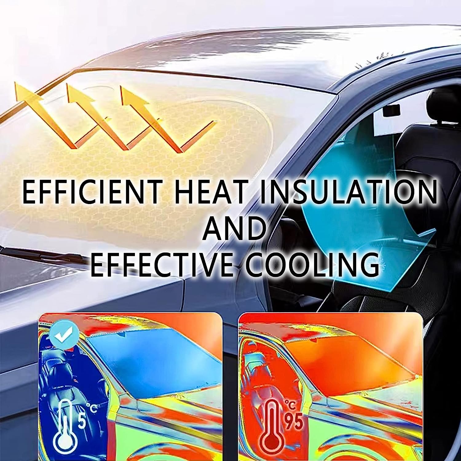 🔥Limited Time Sale 48% OFF🎉Portable Strong UV&Heat Resistant Sun Shade-Buy 2 Get Free Shipping