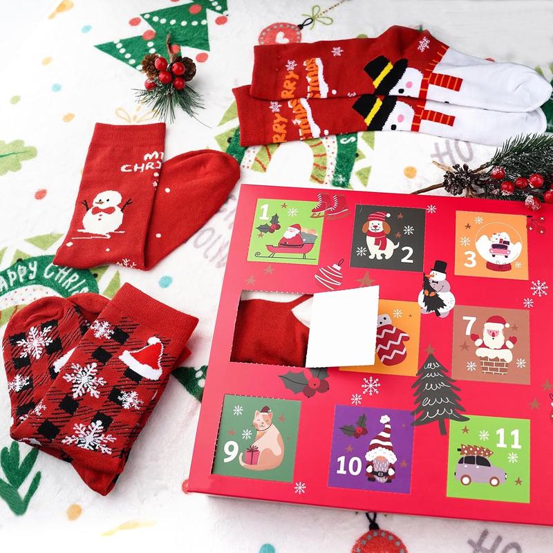 🎄Christmas Hot Sale🎁🧦2024 Christmas Socks Countdown Calendar
