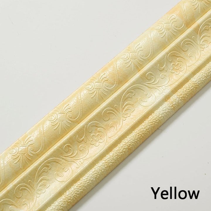 Self-Adhesive Environmental Protection 3D Wall Edging Strip (7.55 FEET/ROLL)