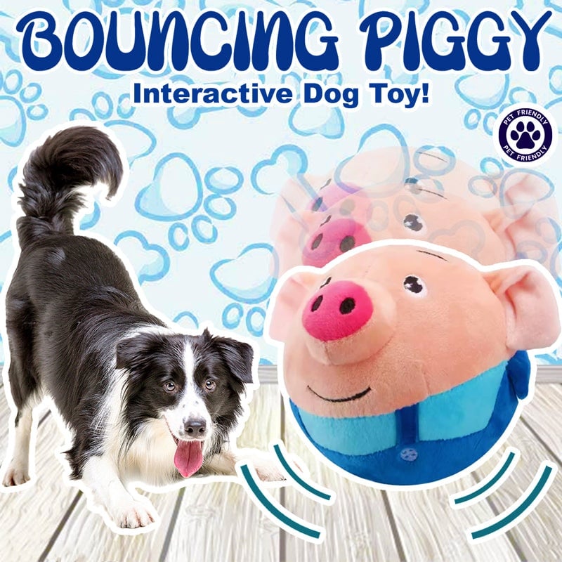 🔥Last Day 50% OFF🔥Bouncing Piggy Interactive Dog Toy