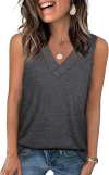 🔥Letzter Tag 70% Rabatt ✨Damen ärmellos V-ausschnitt Abnehmen lockere Passform Casual Tank Top T-Shirt