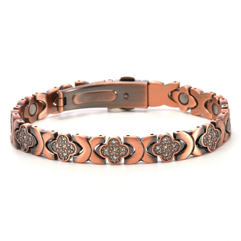 🌟 Fresh Week Fresh Deals 60% OFF-🍀Clover Copper Magnet Bracelet【Buy 2 Free Shipping】