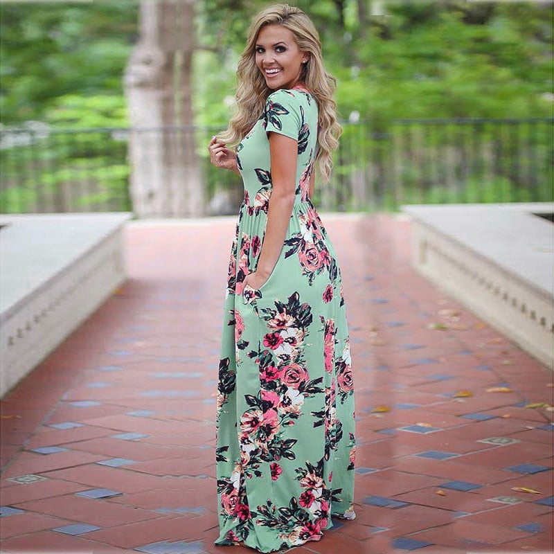 💝2023 Mother's Day Save 50% OFF🎁Floral Maxi Dress(BUY 2 GET FREE SHIPPING)