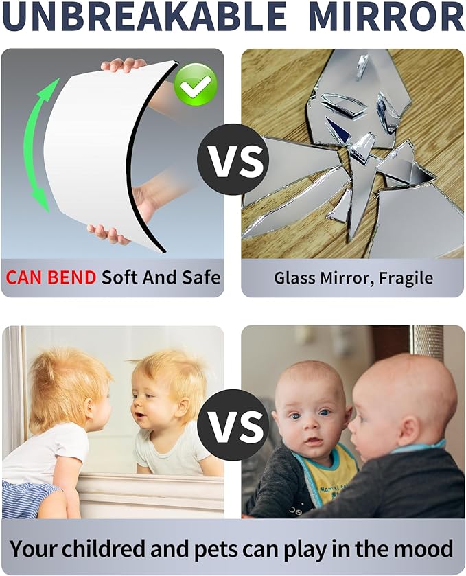 (🌲EARLY CHRISTMAS SALE - 50% OFF) 🎁Acrylic Wall Mirrors,🔥Buy 4 Get Extra 25% OFF