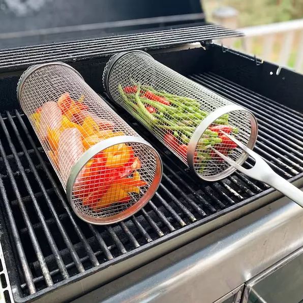 💲One Day 49% OFF🥩Rolling Grilling Basket