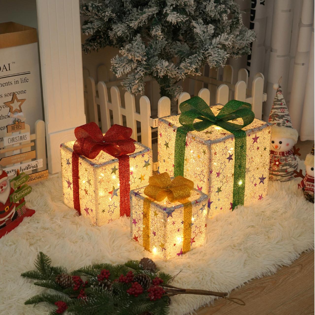 🔥Last Day Promotion 48% OFF-🎁-Christmas Gift Boxes LED Lights