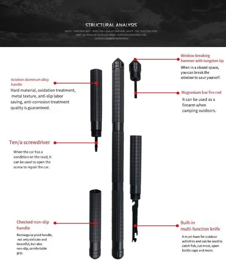 MK II Survival System Hiking Stick