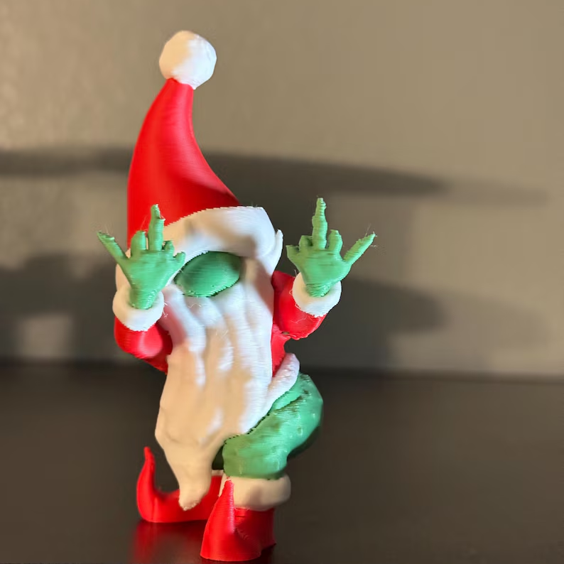 Christmas green gnome