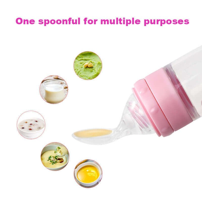 Christmas Hot Sale 48% OFF - Silicone Baby Food Feeder Bottle With Standing Base(buy 2 get 1 free now)