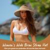 Beach Hat for Women, Wide Brim Sun Straw Hat for Women, Sun Hat Womens UPF 50+ UV Protection, Floppy Foldable Summer Hat