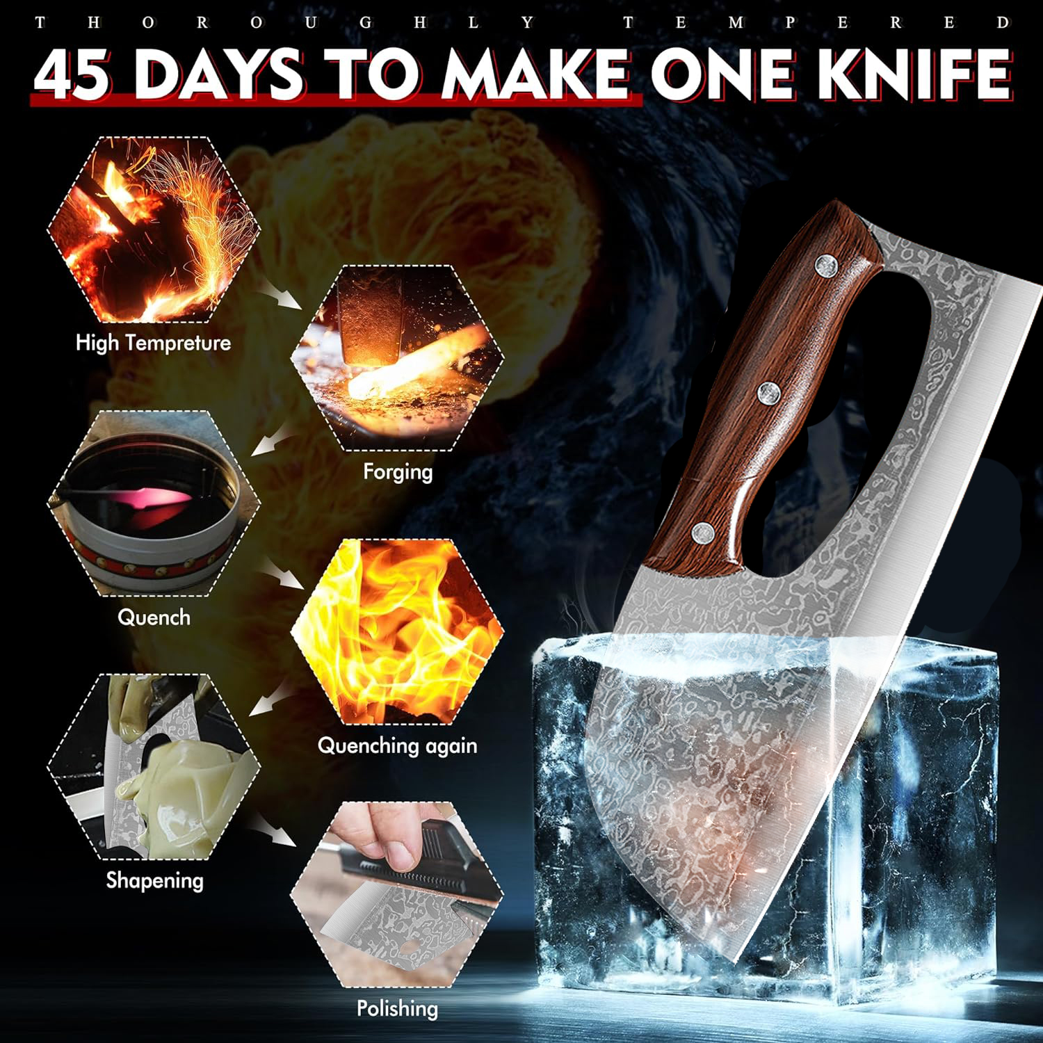 ⏰Last Sale✨Multifunctional Effort Saving Chef Knife