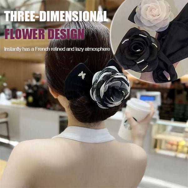 (🔥Summer Hot Sale- 50% OFF) Exquisite Big Flower Deft Bun