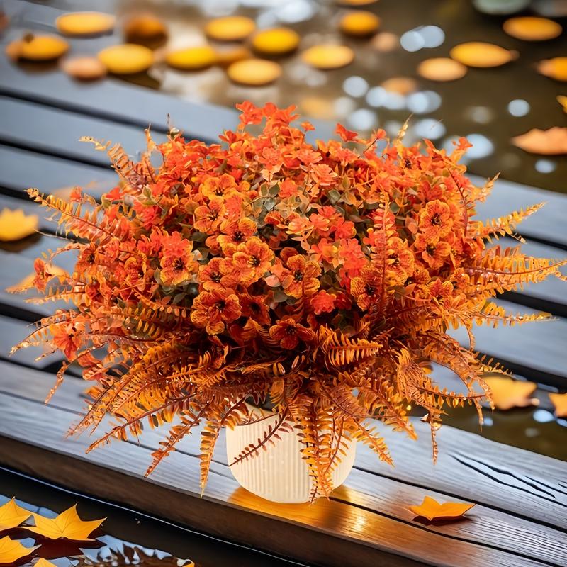 Realistic Fall Fake Flowers UV Resistant