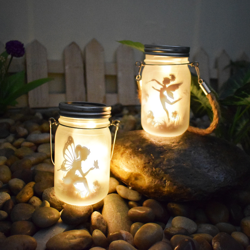 Fantasy fairy tale solar LED outdoor lantern chandelier