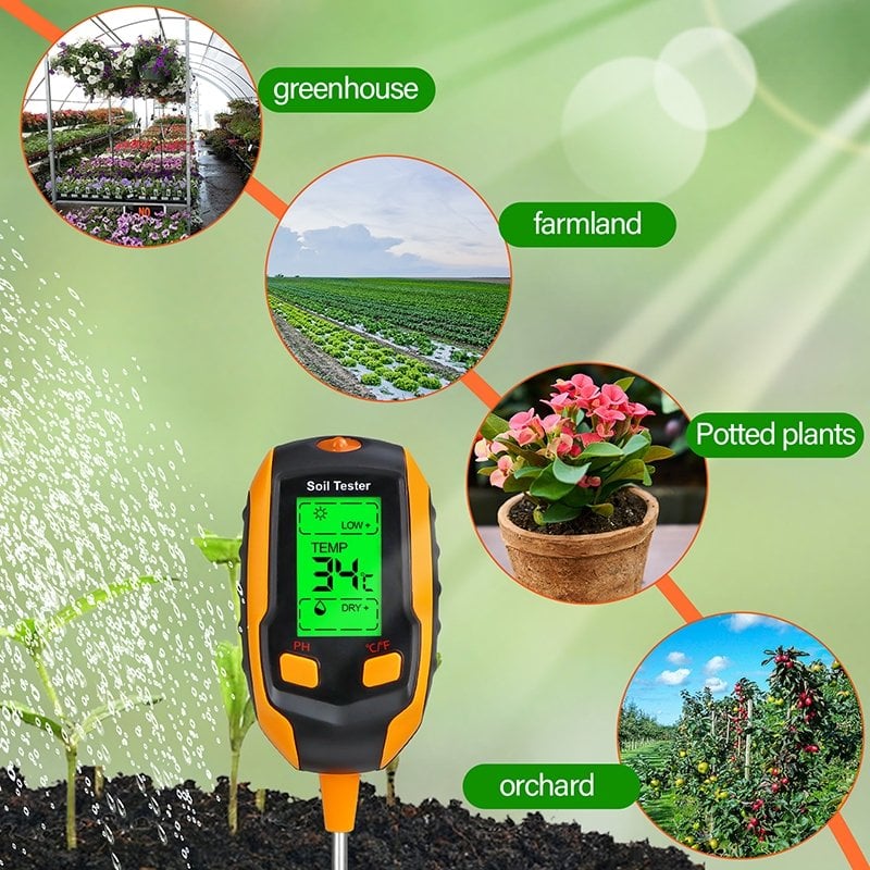 💥LAST DAY SALE 50% OFF💥4-in-1 Soil Moisture Meter Digital⚡BUY 2 FREE SHIPPING