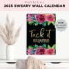 2025 Funny Swear Calendar For Tired-Ass Women