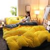 (🔥Big Sale)AB Sided Thicken Corduroy Velvet Winter Bedding Set Full Queen King Size Duvet Cover