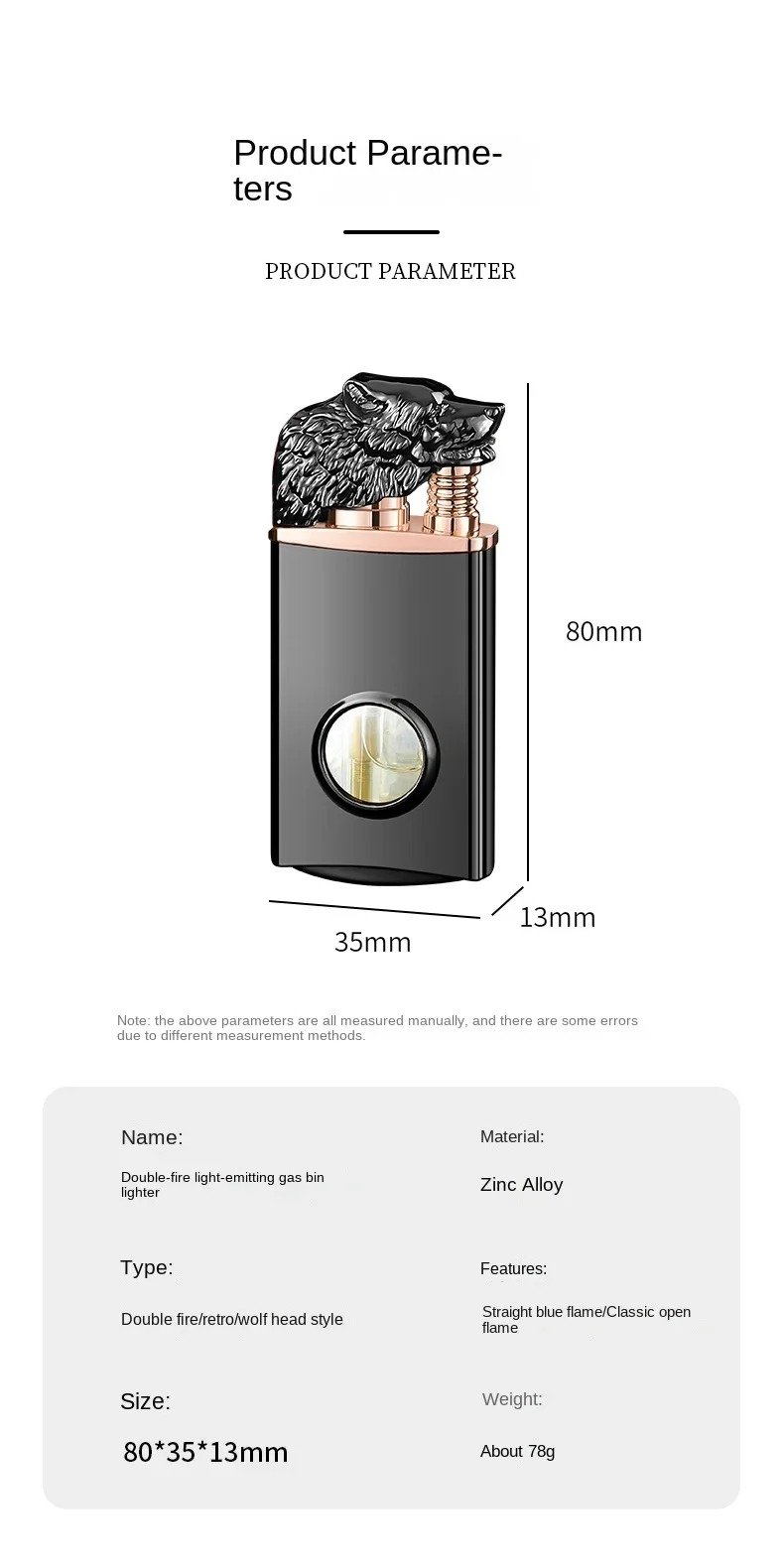 🔥Last Day Promotion - 50% OFF🔥Wolf Head Lighter