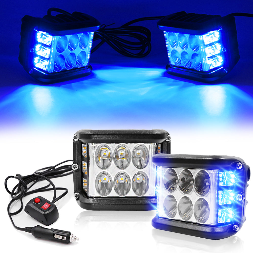 (🎄Christmas Promotion--48%OFF)LED Pods Light 4 inch Off Road Strobe light(Buy 2 get Free shipping)