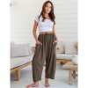 🎁 Letzter Tag Aktion 50% RABATT– Damen Leinenhose mit weitem Bein und Taschen