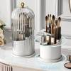 🪥 Dustproof Rotating Toothbrush & Makeup Brush Holder