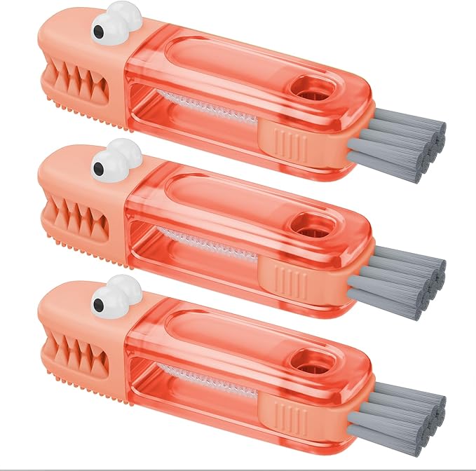 🍂TikTok Fall Mega Sale - 70% OFF🎉✨3-in-1 Crocodile Brush🐊Deep Cleaning for Narrow Cup Lids & Tableware Gaps 🧼