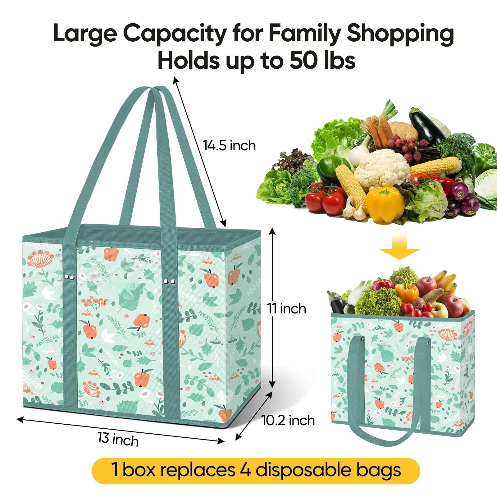 💥LAST DAY SALE 50% OFF💥Reusable Grocery Bags