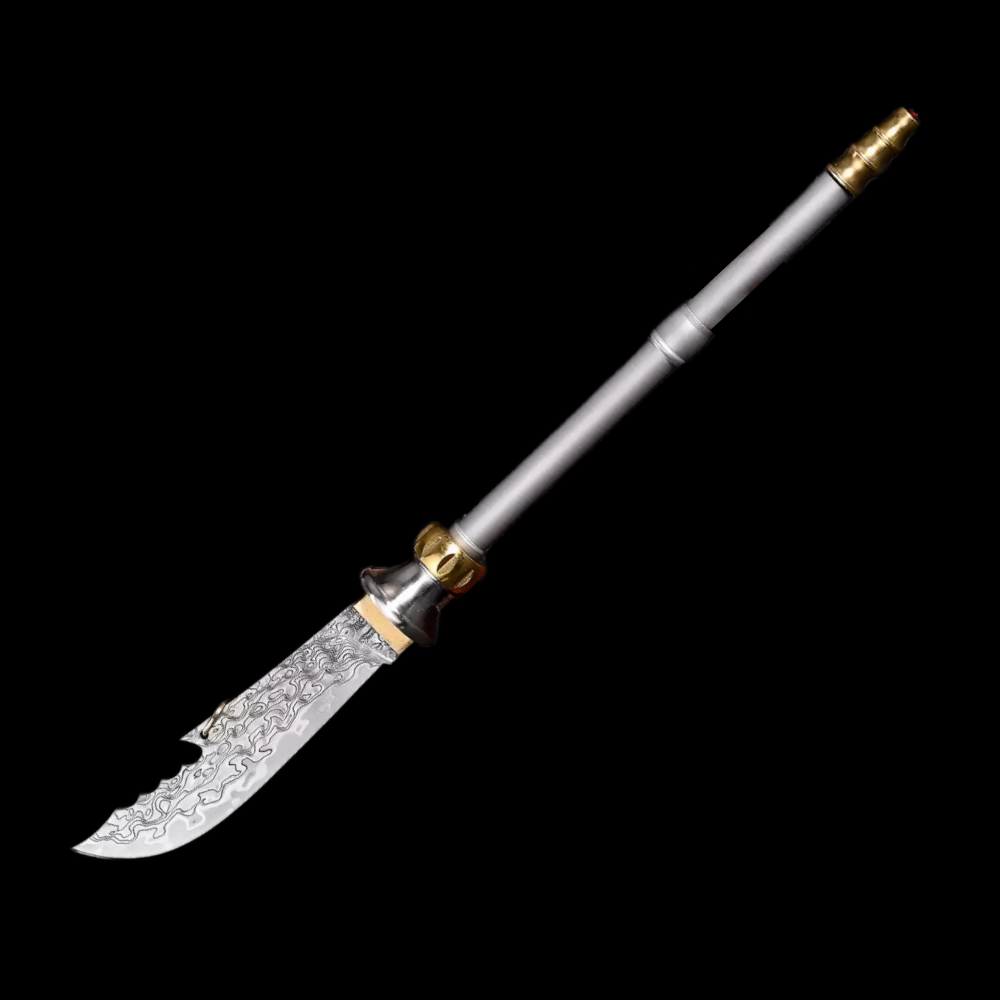 Meteorite Damascus Collectible Knife
