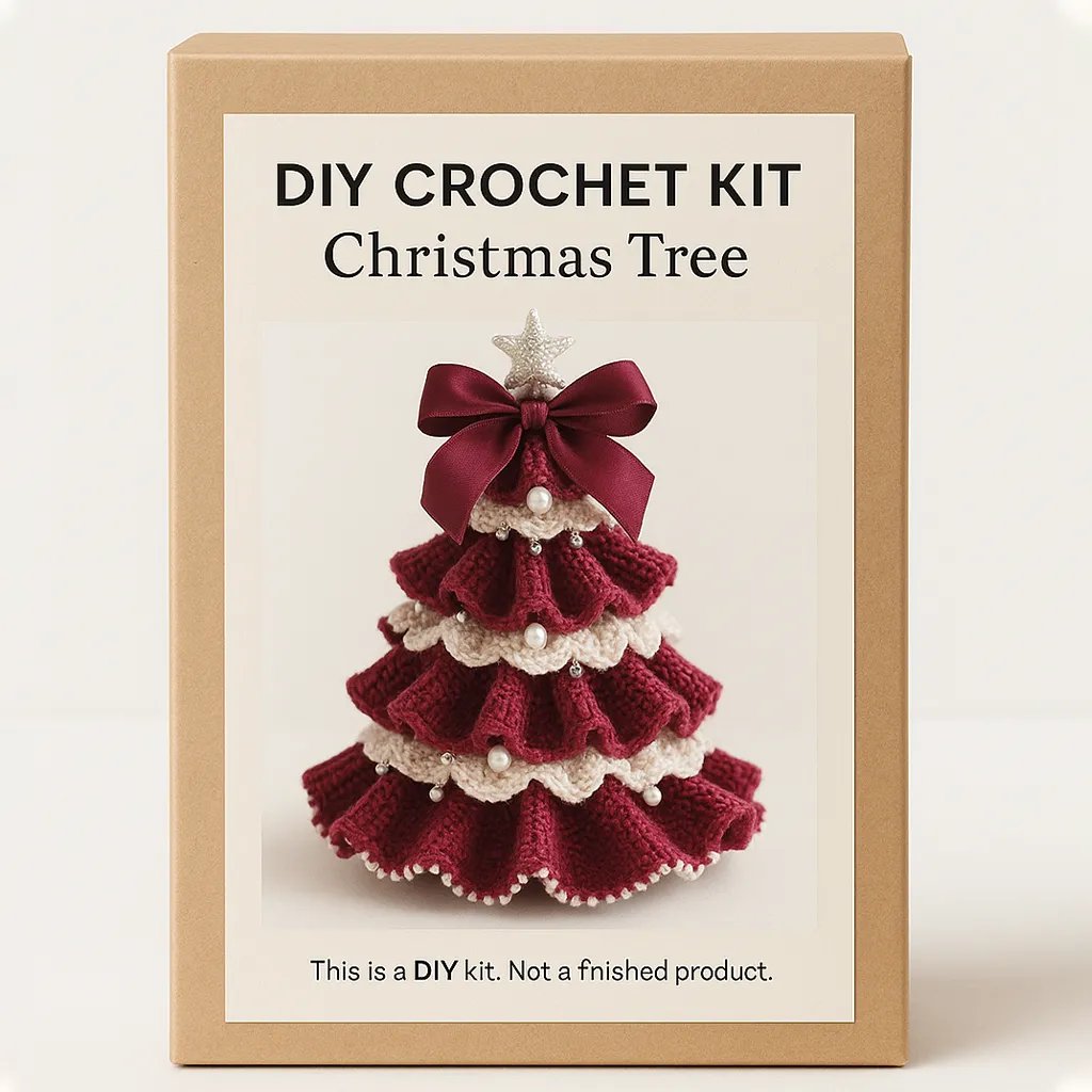 🎅TikTok Christmas Sale -70% OFF🎄DIY Crochet Christmas Tree Kit – ✨Handmade Holiday Decoration Set