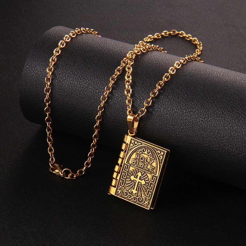 ✝️100% Handmade Cross Holy Bible Pendant Necklace(𝐉𝐚𝐜𝐤 𝐌𝐢𝐥𝐥𝐞𝐫 𝐇𝐚𝐧𝐝𝐦𝐚𝐝𝐞®)