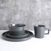 Stone Lain Coupe Dinnerware Set, Service For 4, Black Matte