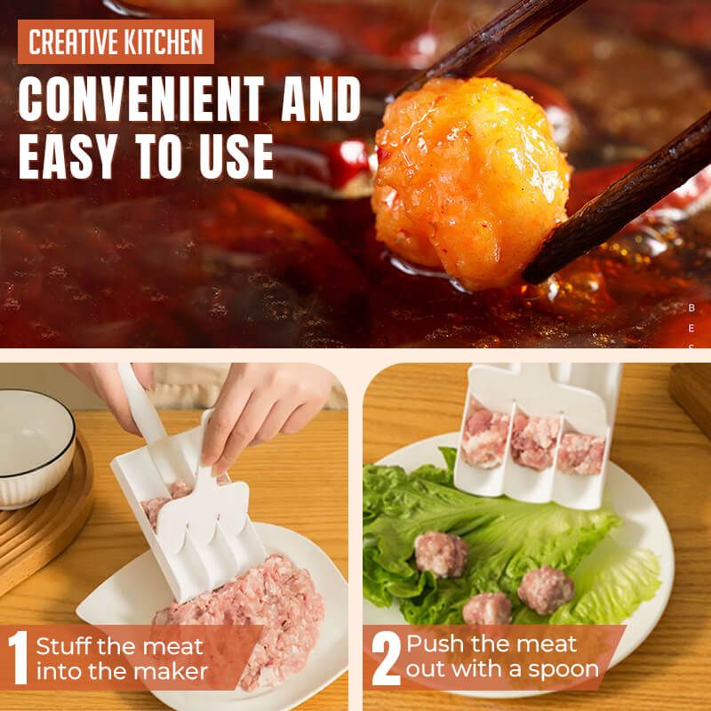 🔥Last Day Promotion 48% OFF🔥Creative Kitchen Triple Meatball Maker(BUY 3 GET EXTRA 15% OFF& FREE SHIPPING)