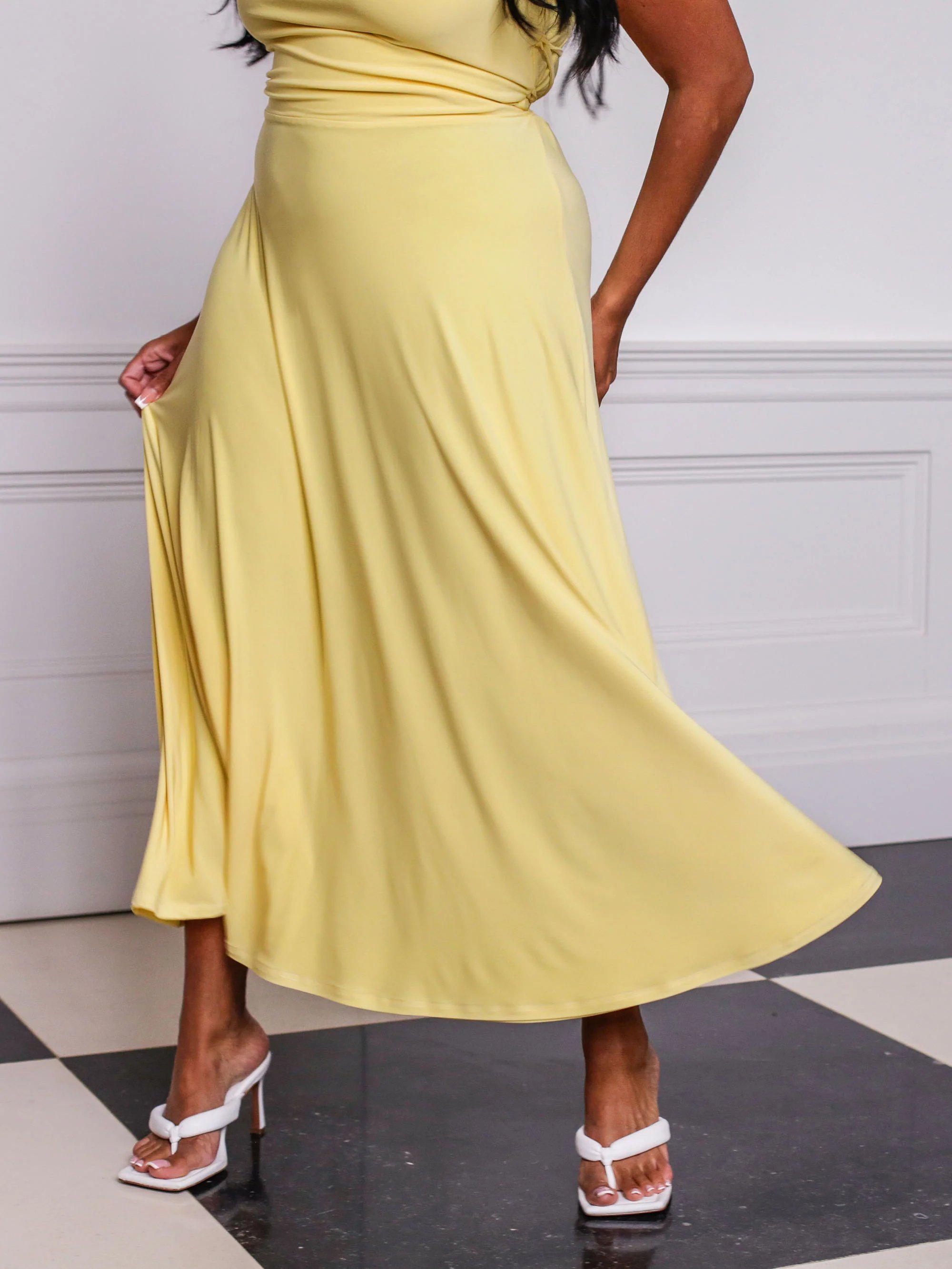 🔥Last Day Promotion 50% OFF🔥Lulah Drape Maxi Dress with Built-in Bra