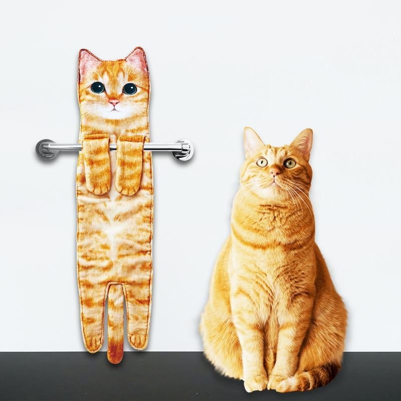 🔥Last Day Promotion 70% OFF😸Funny Cat Hand Towels