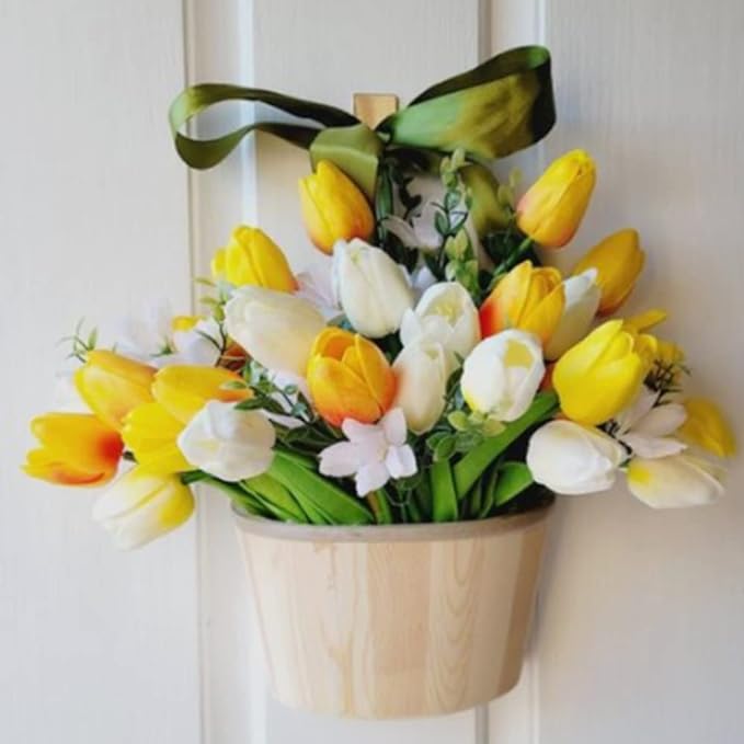 ✨This Week's Special Price $14.95💥UV Resistant Lifelike Artificial Tulips Flowers💐