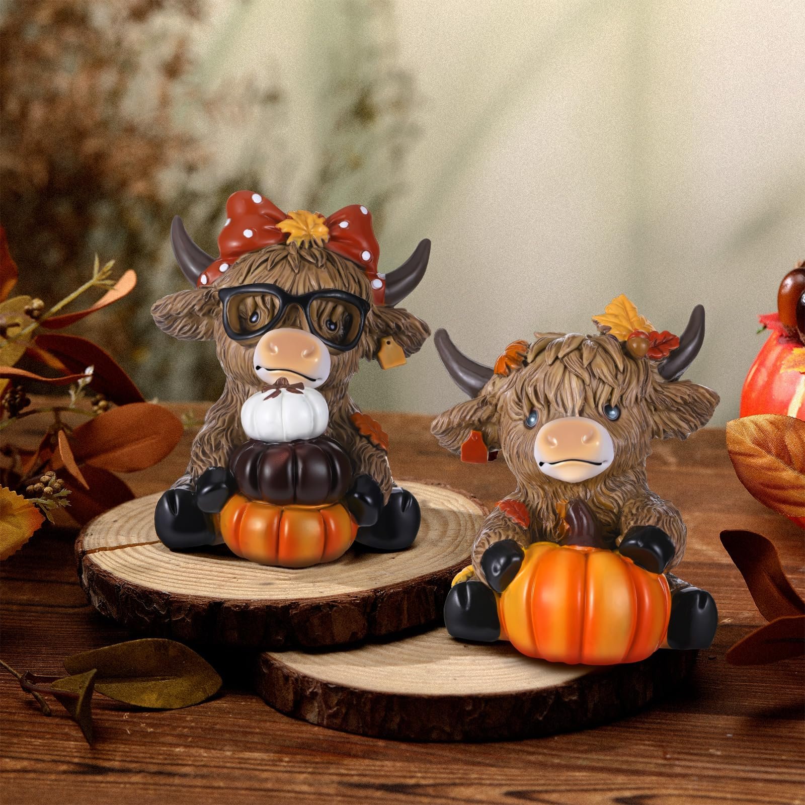 💥LAST DAY SALE 50% OFF💥Highland Cow Figures 2Pcs