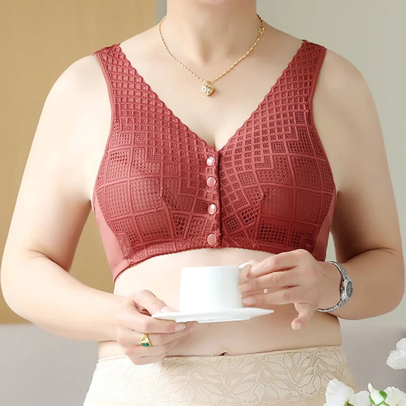 🎁LAST DAY 45% OFF🎁Plus Size Cotton Front Button Bra