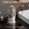 🪥 Dustproof Rotating Toothbrush & Makeup Brush Holder