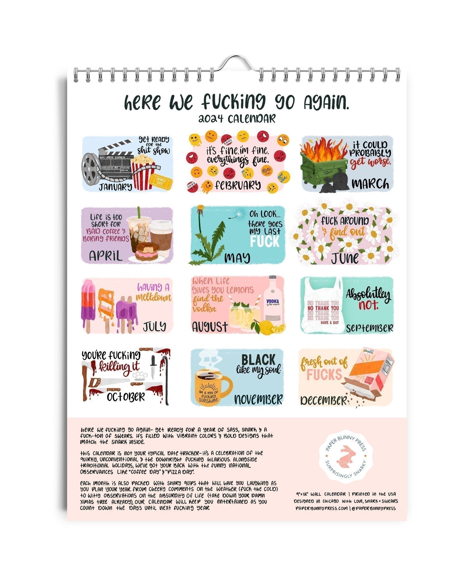 🔥Last Day Promotion 70% OFF🔥2025 Snarky Calendar⚡BUY 2 FREE SHIPPING