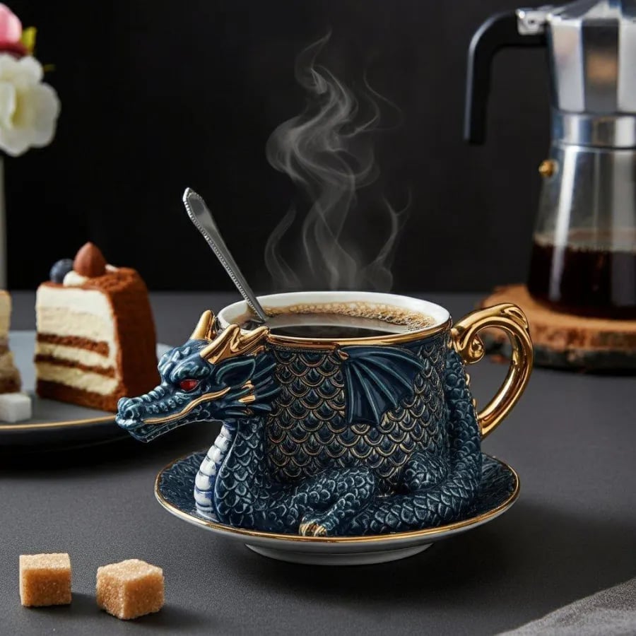 🎁Letzter Tag für die Sonderaktion -Drache Kaffeetasse Dekoratives Ornament