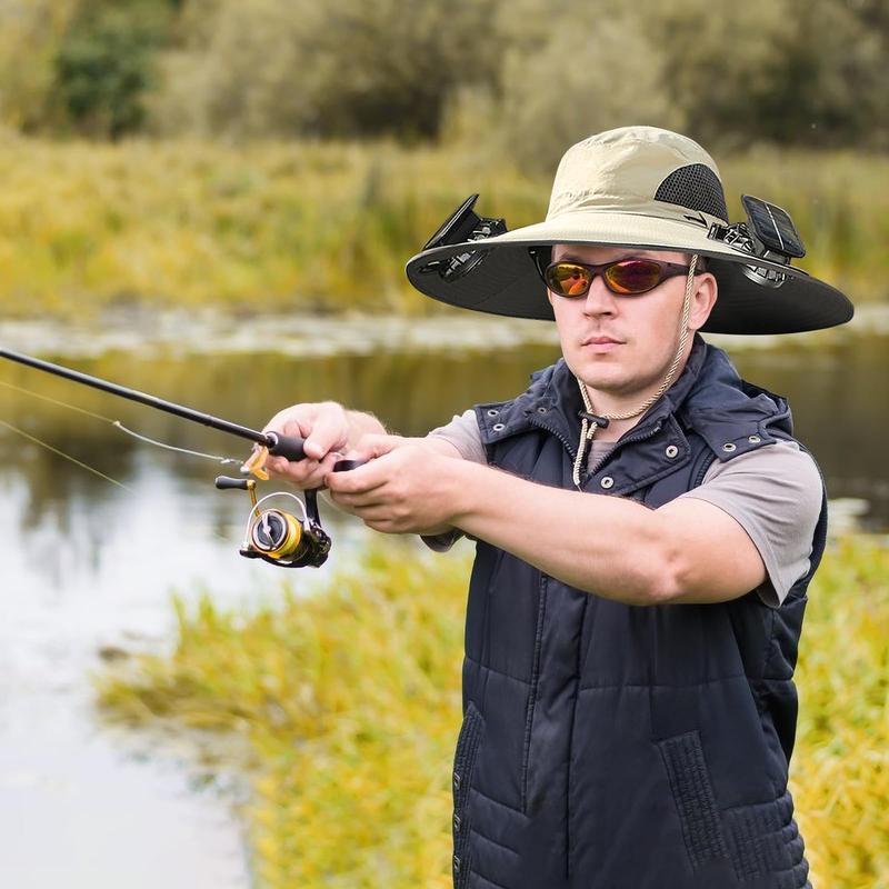 🎁Best father‘s Day Gifts❤2025 New Ultralight Solar Fan Sun Hat 🌞– Lighter Than a Baseball!⚾(Only 11oz)