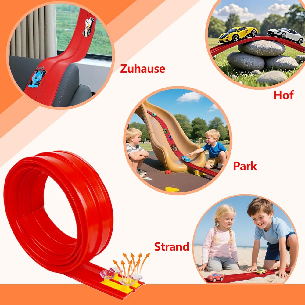 🔥Letzter Tag Verkauf 49% Rabatt🎁 Weihnachten 2025 Überraschungsgeschenk: DIY flexibles Rennbahn-Spielzeug 🚗