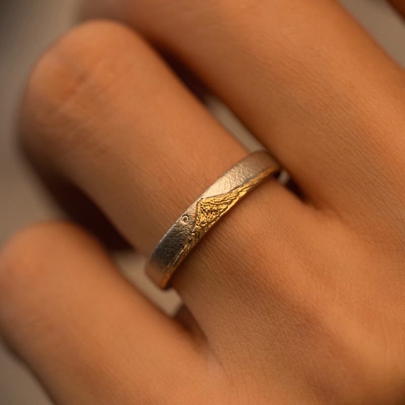 (🎄Christmas Pre Sale Now-49% Off) Japan Mt Fuji Ring -14K Gold Plated (Resizable Size)